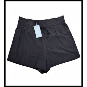 NWT Antonio Melani Delilah Washable Silk Shorts Pull On Black 16 NEW